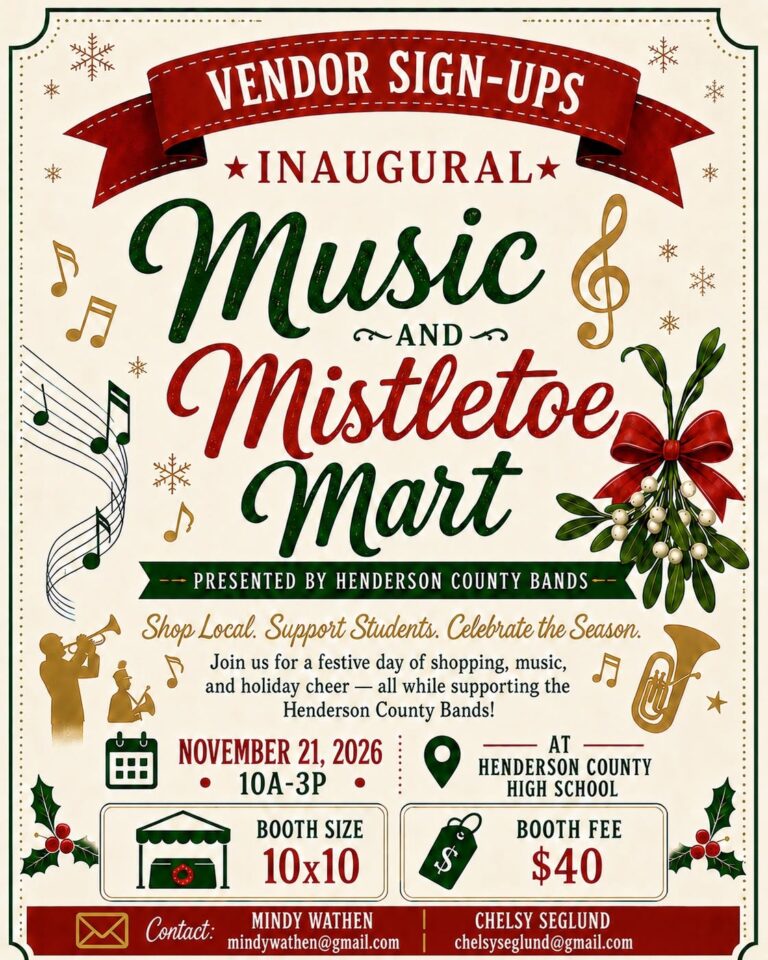 Music and Mistletoe Mart Poster